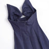 Women's European and American style hanging neck collar backless dress